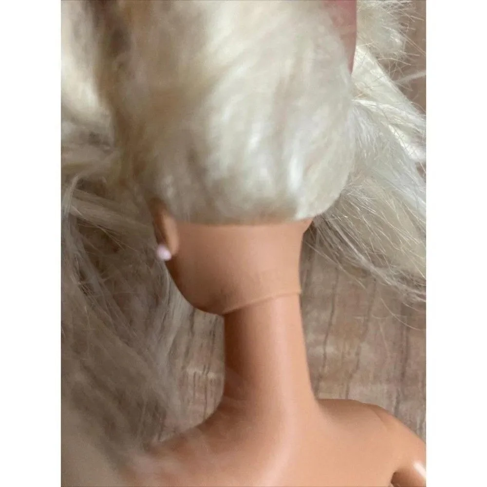 Mattel Barbie Doll 1998 Vintage Nude Lever on Back Moving Arms Articulated Arms